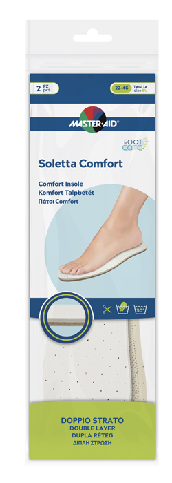 MASTER-AID FOOTCARE SOLETTA COMFORT RITAGLIABILE 2 PEZZI I1 - Farmacia Artemisia di Montecuollo Dott. Angelo snc