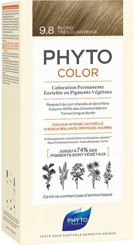 PHYTOCOLOR 9,8 BIONDO CHIARISSIMO CENERE LATTE 50 ML + CREMA 50 ML + MASCHERA 12 ML - Farmacia Artemisia di Montecuollo Dott. Angelo snc