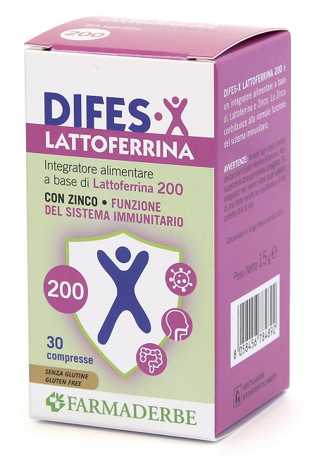 DIFES X LATTOFERRINA 200 30 COMPRESSE - Farmacia Artemisia di Montecuollo Dott. Angelo snc