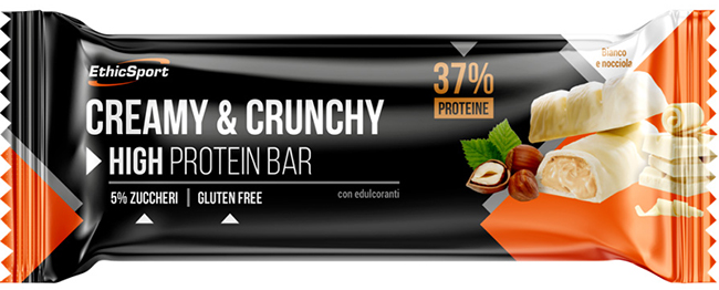 CREAMY&CRUNCHY BARRETTA PROTEICA BIANCO/NOCCIOLA 30 G - Farmacia Artemisia di Montecuollo Dott. Angelo snc