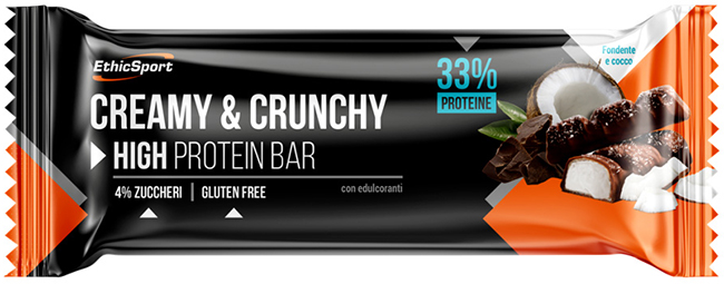 CREAMY&CRUNCHY BARRETTA PROTEICA FONDENTE/COCCO 30 G - Farmacia Artemisia di Montecuollo Dott. Angelo snc