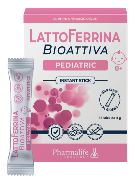 LATTOFERRINA BIOATTIVA PEDIATRIC 15 STICK 4 G - Farmacia Artemisia di Montecuollo Dott. Angelo snc