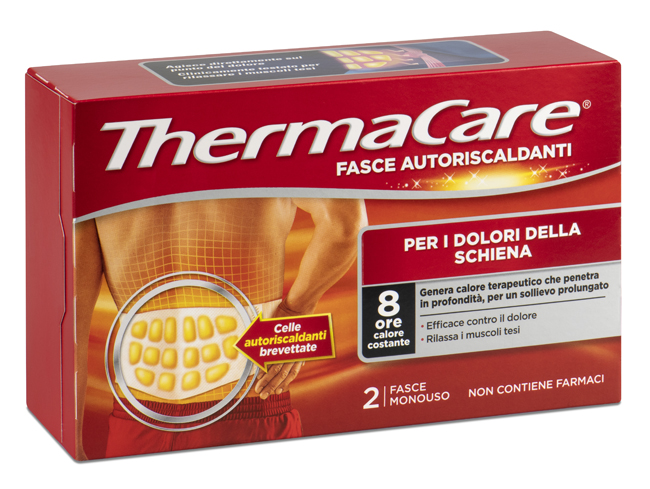 FASCIA AUTORISCALDANTE A CALORE TERAPEUTICO THERMACARE SCHIENA 2 PEZZI - Farmacia Artemisia di Montecuollo Dott. Angelo snc
