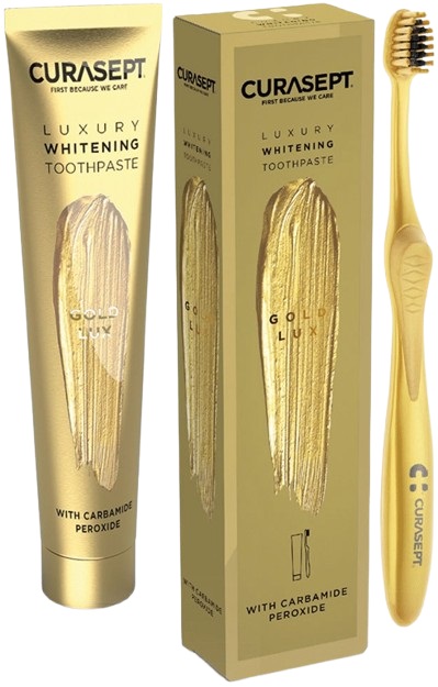 CURASEPT GOLD LUXURY WHITENING DENTIFRICIO 75 ML - Farmacia Artemisia di Montecuollo Dott. Angelo snc