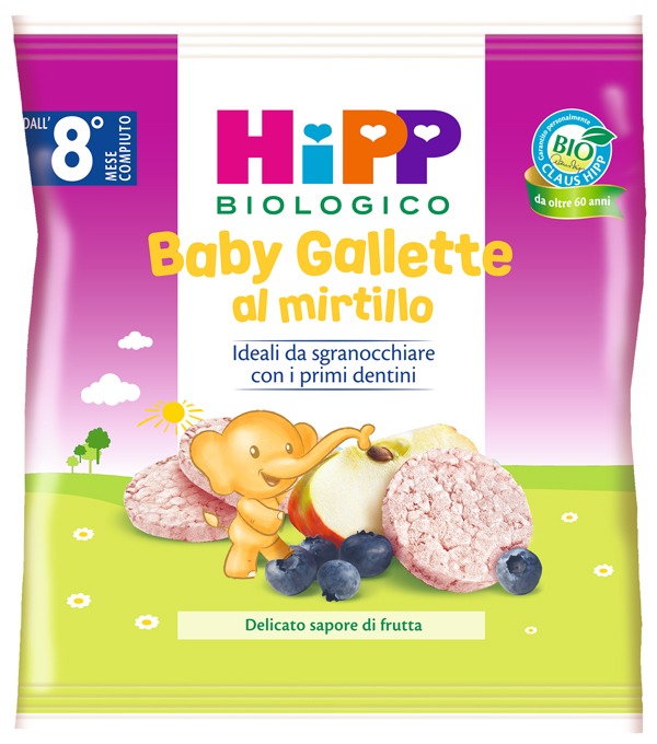 HIPP MINI GALLETTE DI RISO AL MIRTILLO 30 G - Farmacia Artemisia di Montecuollo Dott. Angelo snc