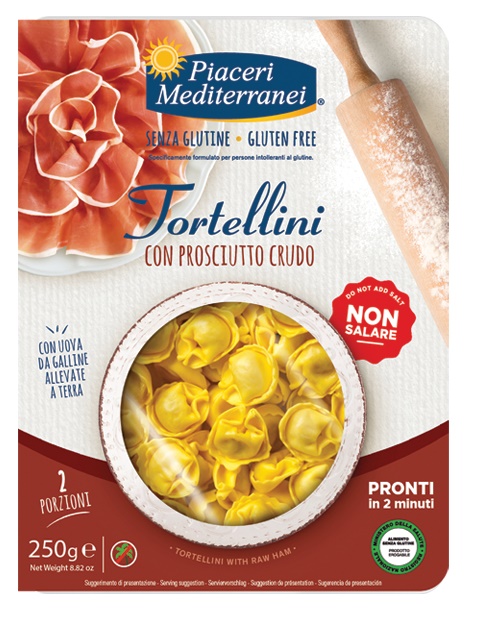 PIACERI MEDITERRANEI TORTELLINI PROSCIUTTO 250 G - Farmacia Artemisia di Montecuollo Dott. Angelo snc