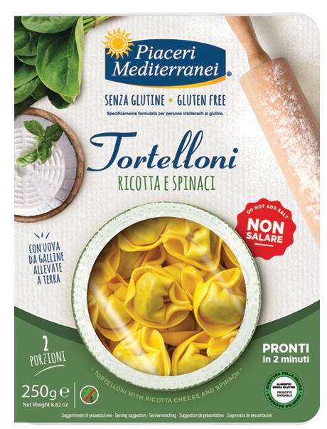 PIACERI MEDITERRANEI TORTELLONI RICOTTA SPINACI 250 G - Farmacia Artemisia di Montecuollo Dott. Angelo snc