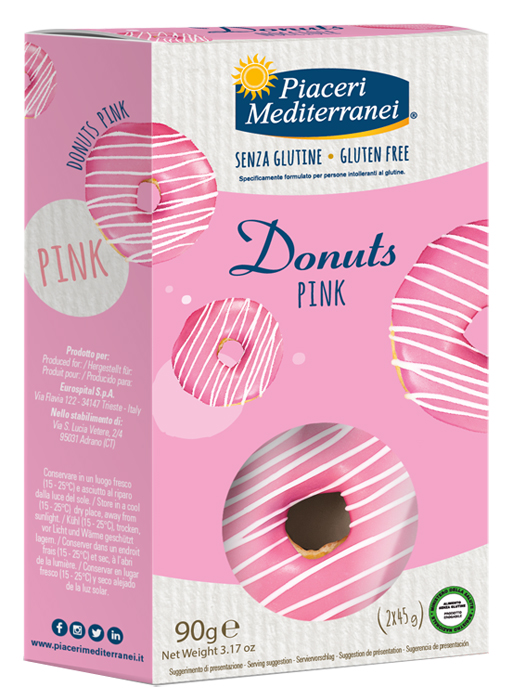 PIACERI MEDITERRANEI DONUTS PINK 90 G - Farmacia Artemisia di Montecuollo Dott. Angelo snc