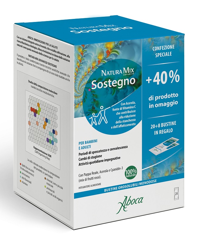 NATURA MIX ADVANCED SOSTEGNO OROSOLUBILE 28 BUSTINE CONFEZIONE SPECIALE - Farmacia Artemisia di Montecuollo Dott. Angelo snc