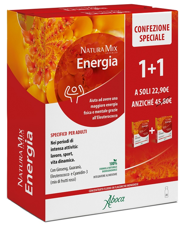 NATURA MIX ADVANCED ENERGIA 10 + 10 FLACONCINI CONFEZIONE SPECIALE - Farmacia Artemisia di Montecuollo Dott. Angelo snc