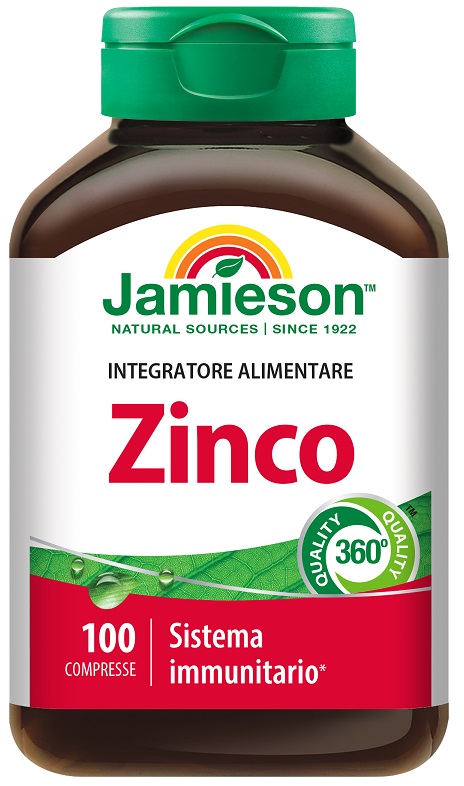 JAMIESON ZINCO 100 COMPRESSE - Farmacia Artemisia di Montecuollo Dott. Angelo snc