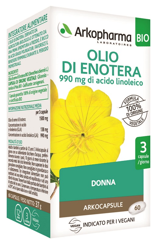 ARKOCPS OLIO ENOTERA 60 PERLE - Farmacia Artemisia di Montecuollo Dott. Angelo snc