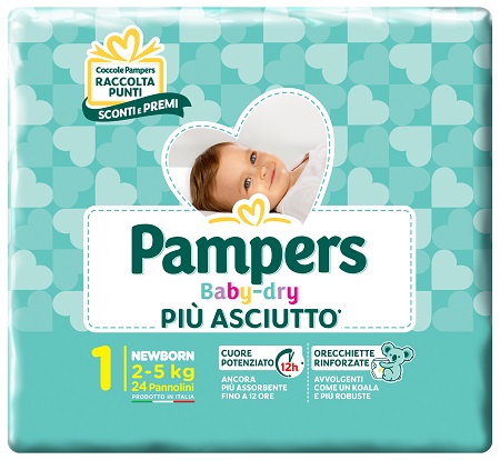 PAMPERS BABY DRY NEWBORN 24 PEZZI - Farmacia Artemisia di Montecuollo Dott. Angelo snc
