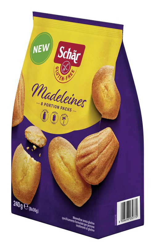 SCHAR MADELEINES SENZA LATTOSIO 8 PORZIONI DA 30 G - Farmacia Artemisia di Montecuollo Dott. Angelo snc