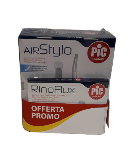 BUNDLE PROMO CON AEROSOL AIRSTYLO + RINOFLUX 2ML 20PZ + RINOFLUX 5ML 20PZ - Farmacia Artemisia di Montecuollo Dott. Angelo snc