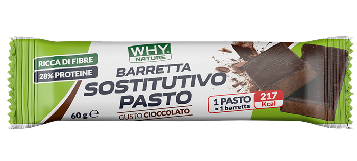 WHYNATURE BARRETTA SOSTITUTIVA PASTO CIOCCOLATO RICOPERTA FONDENTE 60 G - Farmacia Artemisia di Montecuollo Dott. Angelo snc