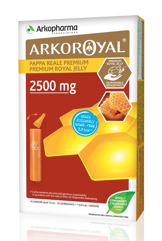 ARKOROYAL PAPPA REALE 2500 MG SENZA ZUCCHERO 10 FIALE - Farmacia Artemisia di Montecuollo Dott. Angelo snc