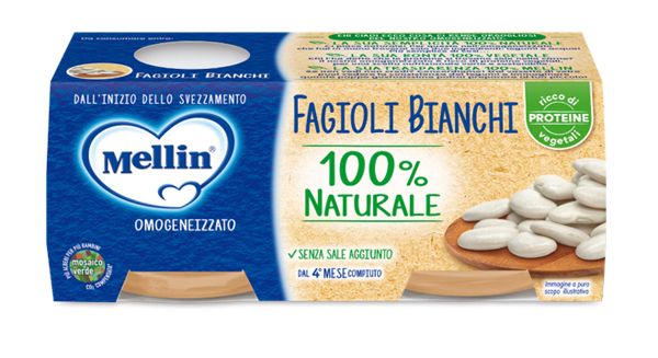 MELLIN OMOGENEIZZATO FAGIOLI BIANCHI 2 X 80 G - Farmacia Artemisia di Montecuollo Dott. Angelo snc