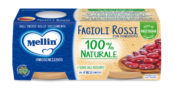 MELLIN OMOGENEIZZATO FAGIOLI ROSSI 2 X 80 G - Farmacia Artemisia di Montecuollo Dott. Angelo snc