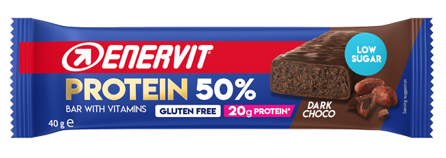 ENERVIT SPORT PROTEIN BAR 50% BARRETTA DARK CHOCOLATE 40 G - Farmacia Artemisia di Montecuollo Dott. Angelo snc