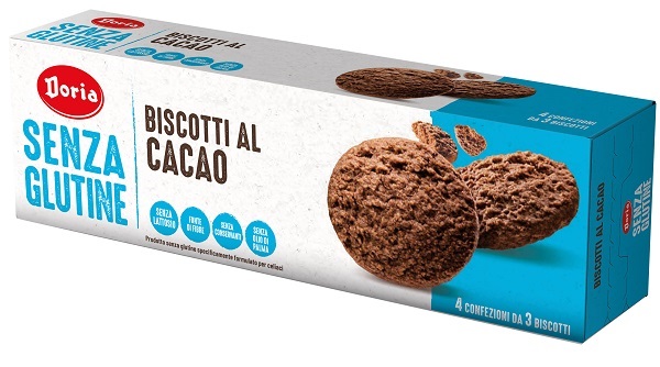 DORIA BISCOTTI CACAO 4X37,5 G - Farmacia Artemisia di Montecuollo Dott. Angelo snc