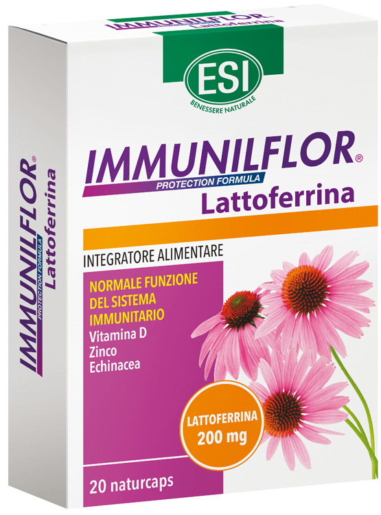 ESI IMMUNILFLOR LATTOFERRINA 20 NATURCAPS - Farmacia Artemisia di Montecuollo Dott. Angelo snc