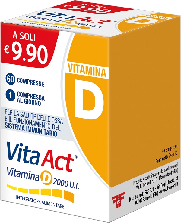 VITA ACT VITAMINA D 2000UI 60 COMPRESSE - Farmacia Artemisia di Montecuollo Dott. Angelo snc