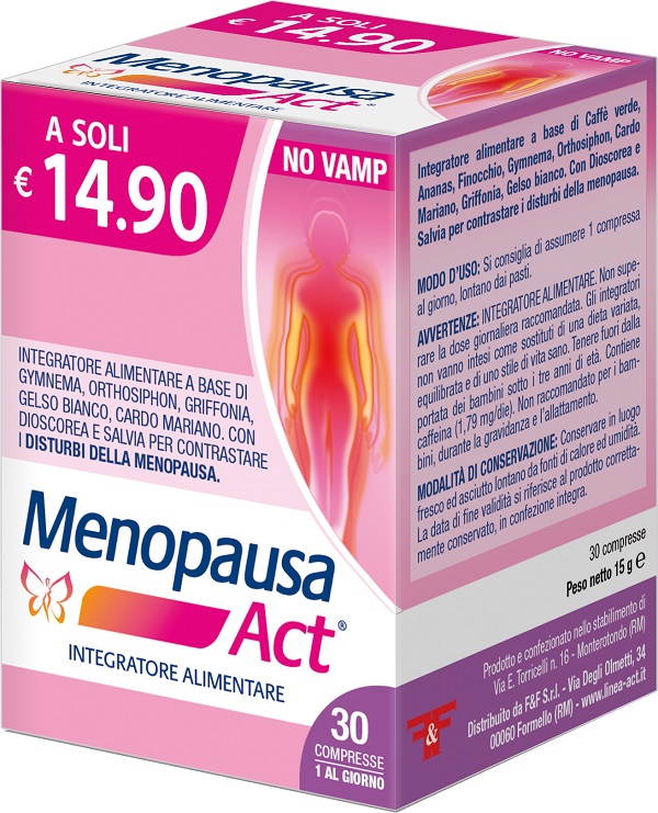 MENOPAUSA ACT 30 COMPRESSE - Farmacia Artemisia di Montecuollo Dott. Angelo snc