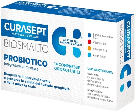 CURASEPT BIOSMALTO PROBIOTICO 14 COMPRESSE - Farmacia Artemisia di Montecuollo Dott. Angelo snc