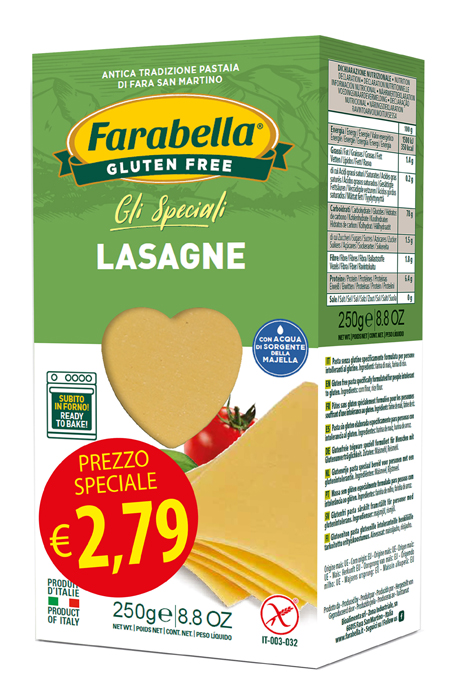 FARABELLA LASAGNA PROMO 250 G X 6 PEZZI - Farmacia Artemisia di Montecuollo Dott. Angelo snc