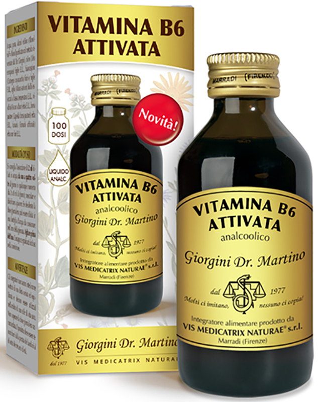 VITAMINA B6 ATTIVATA LIQUIDO ANALCOLICO 100 ML - Farmacia Artemisia di Montecuollo Dott. Angelo snc