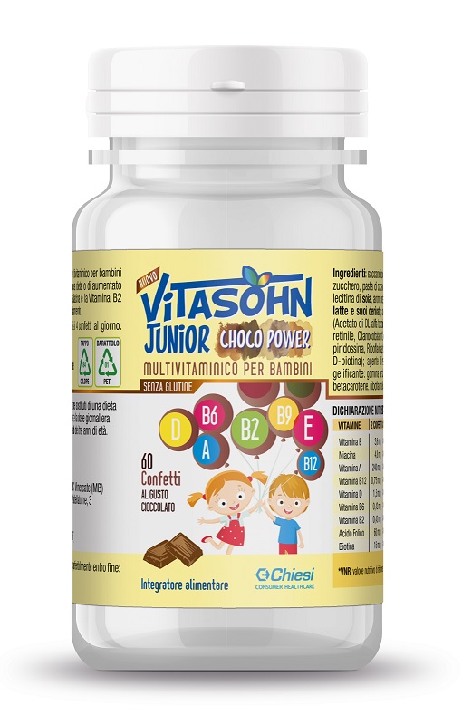 VITASOHN JUNIOR CHOCO POWER 60 CONFETTI - Farmacia Artemisia di Montecuollo Dott. Angelo snc