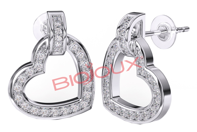 BJT224 ORECCHINO MONTECARLO HEART 12 MM - Farmacia Artemisia di Montecuollo Dott. Angelo snc