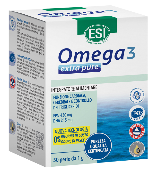 ESI OMEGA 3 EXTRA PURE 50 PERLE - Farmacia Artemisia di Montecuollo Dott. Angelo snc