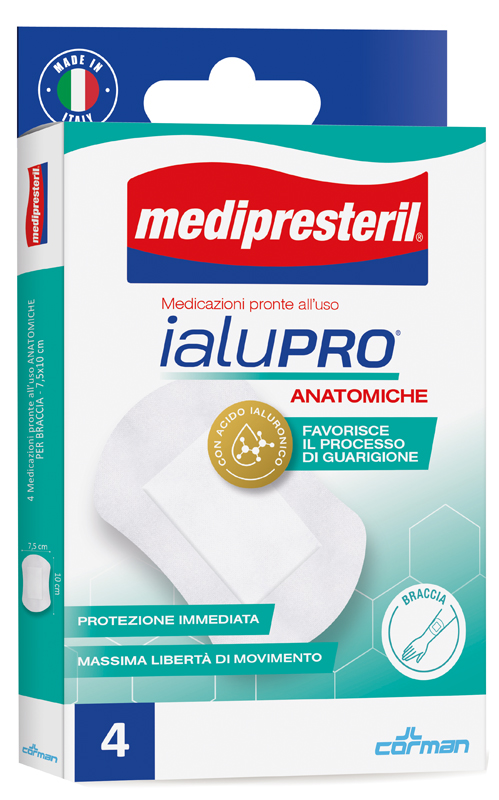 MEDIPRESTERIL IALUPRO BRACCIA 7,5X10 CM 4 PEZZI - Farmacia Artemisia di Montecuollo Dott. Angelo snc