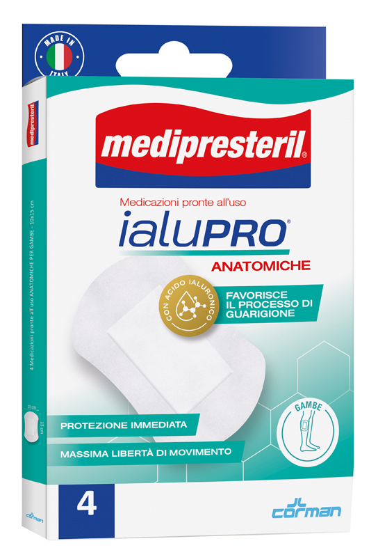 MEDIPRESTERIL IALUPRO GAMBE 10X15 CM 4 PEZZI - Farmacia Artemisia di Montecuollo Dott. Angelo snc