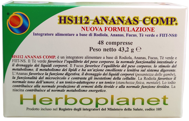 HS112 ANANAS COMP 48 COMPRESSE - Farmacia Artemisia di Montecuollo Dott. Angelo snc