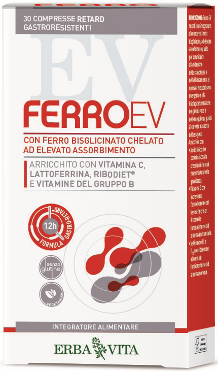 FERRO EV RETARD 30 COMPRESSE GASTRORESISTENTI - Farmacia Artemisia di Montecuollo Dott. Angelo snc