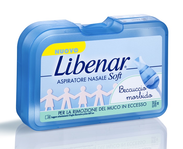 ASPIRATORE NASALE SOFT LIBENAR + 5 FILTRI CON BECCUCCIO ULTRA FLESSIBILE - Farmacia Artemisia di Montecuollo Dott. Angelo snc