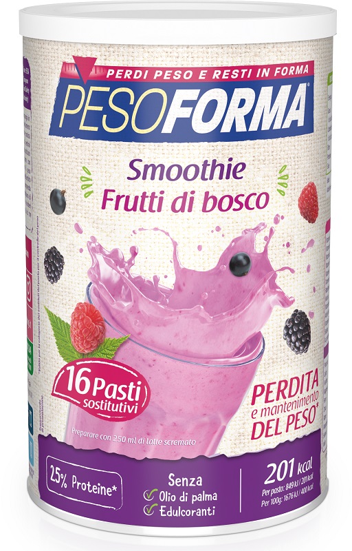 PESOFORMA SMOOTHIE FRUTTI BOSCO 436 G - Farmacia Artemisia di Montecuollo Dott. Angelo snc