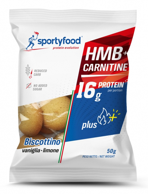 SPORTYFOOD BISCOTTINI VANIGLIA LIMONE PLUS 50 G - Farmacia Artemisia di Montecuollo Dott. Angelo snc