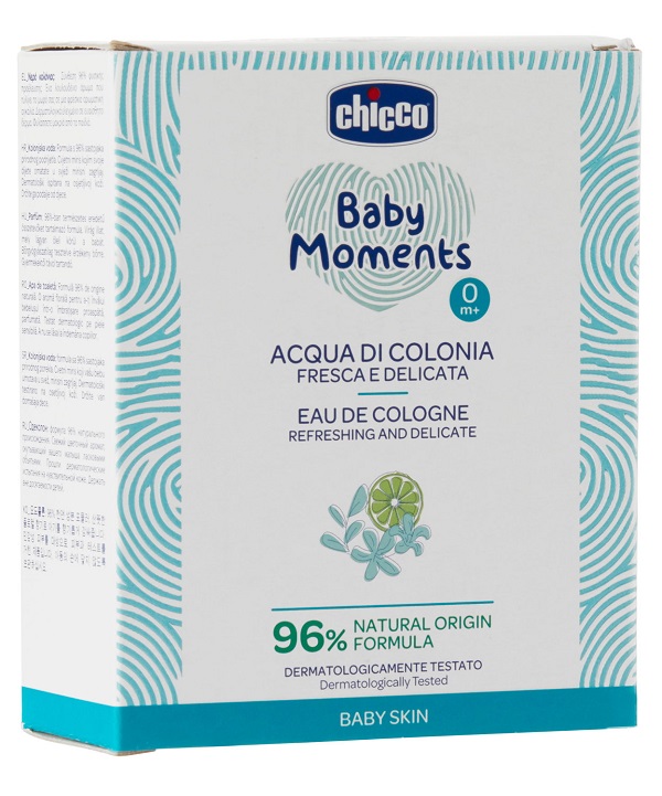 CHICCO BABY MOMENTS ACQUA DI COLONIA FRESCA E DELICATA 100 ML - Farmacia Artemisia di Montecuollo Dott. Angelo snc