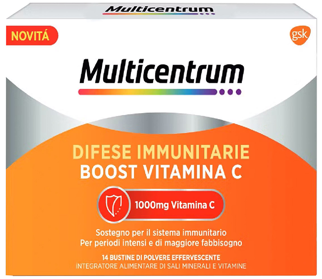 MULTICENTRUM DIFESE IMMUNITARIE BOOST VITAMINA C 28 BUSTINE - Farmacia Artemisia di Montecuollo Dott. Angelo snc