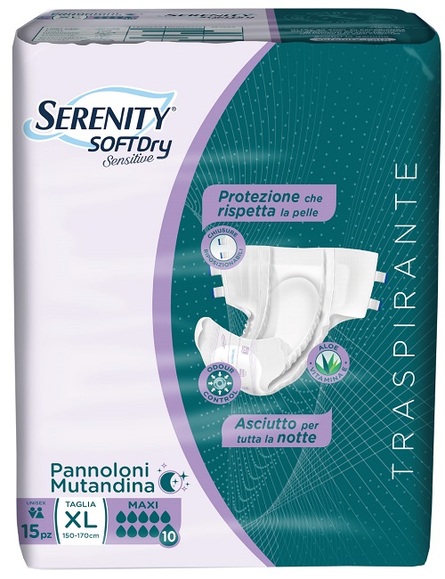 PANNOLONE MUTANDINA SERENITY SD SENSITIVE MAXI XL 15 PEZZI - Farmacia Artemisia di Montecuollo Dott. Angelo snc