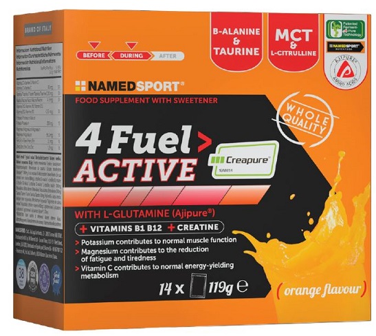 4 FUEL> ACTIVE 14 BUSTINE ORANGE FLAVOUR - Farmacia Artemisia di Montecuollo Dott. Angelo snc