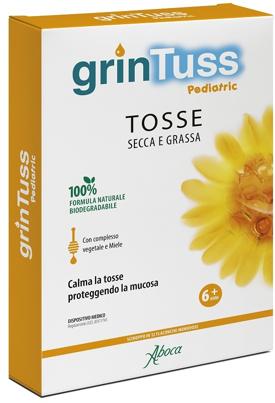 GRINTUSS PEDIATRIC SCIROPPO 12 FLACONCINI - Farmacia Artemisia di Montecuollo Dott. Angelo snc