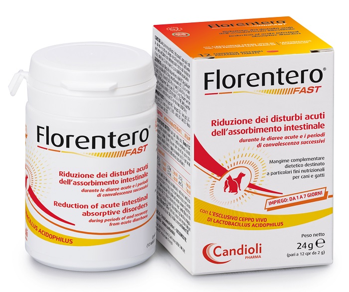 FLORENTERO FAST BARATTOLO DA 12 COMPRESSE APPETIBILI DA 2 G - Farmacia Artemisia di Montecuollo Dott. Angelo snc