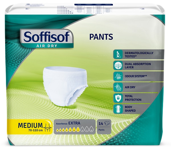 PANNOLONE SOFFISOF AIR DRY PANTS EXTRA M 14 PEZZI - Farmacia Artemisia di Montecuollo Dott. Angelo snc