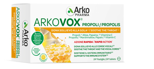 ARKOVOX PROPOLI MIELE/LIMONE 24 COMPRESSE - Farmacia Artemisia di Montecuollo Dott. Angelo snc