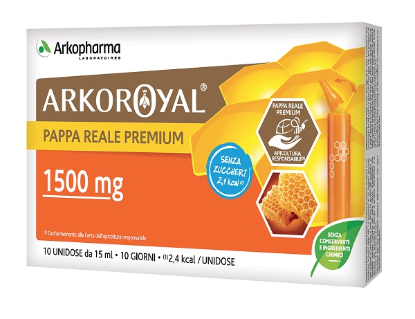 ARKOROYAL PAPPA REALE 1500MG SENZA ZUCCHERO 10 FLACONCINI DA 15 ML - Farmacia Artemisia di Montecuollo Dott. Angelo snc